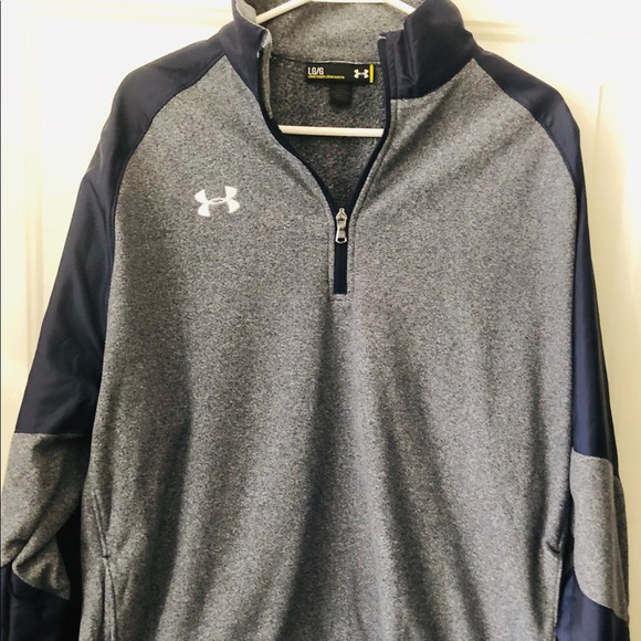 Adult Large Under Armour 1/4 zip fleece sweatshirt - Picture 1 of 8